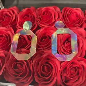 Statement acrylic earrings